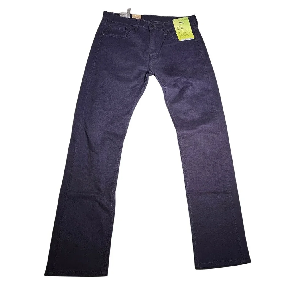 Levis 506 Comfort Straight Gray High Stretch Flex Jeans Mens 30x32 NWT 1126